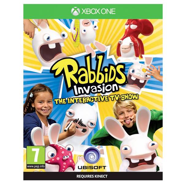 XBOXONE 瘋狂兔子全面侵略 TV 互動遊戲＊亞英版＊Rabbids Invasion: The Interactive TV Show XONE,瘋狂兔子全面侵略,亞英版,Rabbids Invasion,The Interactive TV Show,雷曼兔,XBOXONE,微軟,X1