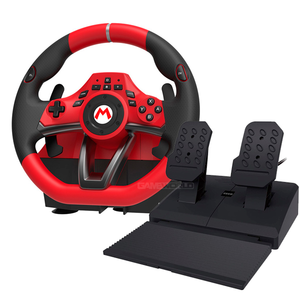 HORI 瑪利歐塞車8 方向盤 DX 版 Nintendo,switch,hori,joy-con,十字鍵,瑪利歐賽車8,手把,踏板,紅色,方向盤