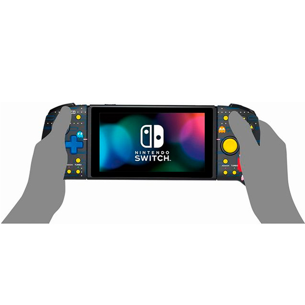 NS HORI 便攜式專用控制器 PAC-MAN for Nintendo Switch / 小精靈 NS,joy-con,HORI,小精靈,專用控制器,加大,連發,人體工學,SWITCH,懷舊