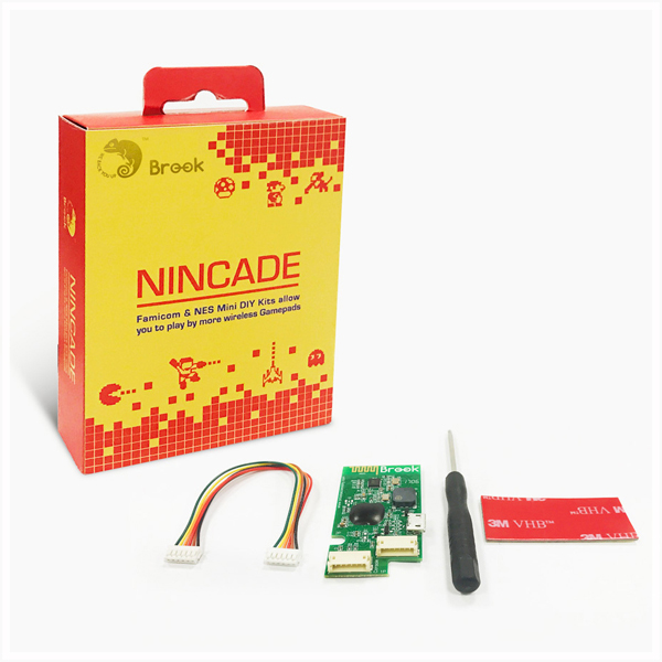 Brook Wireless Board 對應 任天堂 迷你紅白機、美版NES灰機 ※ 讓PS4、Wii手把直接遙控 使用 原版,正廠,日本,Nintendo,迷你紅白機,紅白機,,Famicom,任天堂,MINI,FC,迷你超任,迷你超級任天堂,超級任天堂