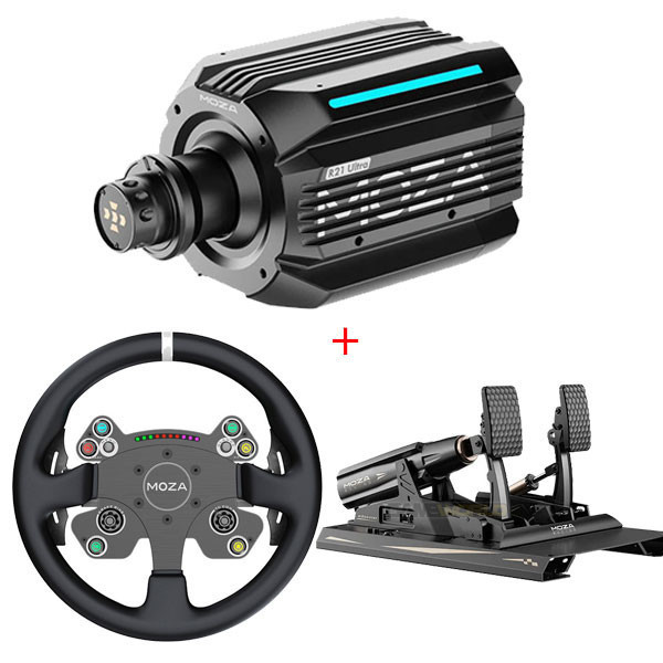 【頂級 熱銷】MOZA R21 Ultra DD 旗艦 直驅 方向盤 圓盤 套餐 / 魔爪 台灣公司貨 MOZA,R21 Ultra,直驅,基座,CS V2P,RS V2,方向盤,Mbooster,主動式踏板