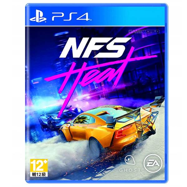 PS4 極速快感 熱焰 / 中英文合版 / T300方向盤支援 / Need For Speed Heat T300,PS4,極速快感,熱焰,Need For Speed,賽車架,方向盤,EA,中文版