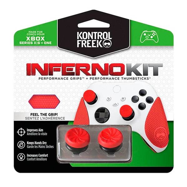 KontrolFreek - XBOX 頂級 3D 類比套 + 握把 防滑 保護套 / 台灣公司貨 KontrolFreek,Kit Inferno,Pro,類比套+握把保護套,類比套,握把保護套,止滑,PS5,XBOX,NS