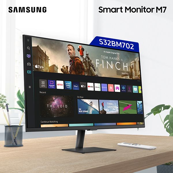 【2022年版】SAMSUNG 三星 32吋 M7 智慧聯網螢幕 4K Smart Monitor / 黑色 / 台灣公司貨 SAMSUNG,三星,LS32AM700UCXZW,M7,智慧聯網螢幕,全球首創,32吋,27吋,Smart Monitor,公司貨