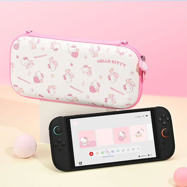 【預購】NS2 主題收納包 Nintendo Switch 2 / 極想 三麗鷗 / 大耳狗 酷洛米 布丁狗 Hello Kitty / 台灣公司貨 NS,中容量泡芙包,收納包,Nintendo Switch 2,三麗鷗,大耳狗,布丁狗,酷洛米,Hello Kitty