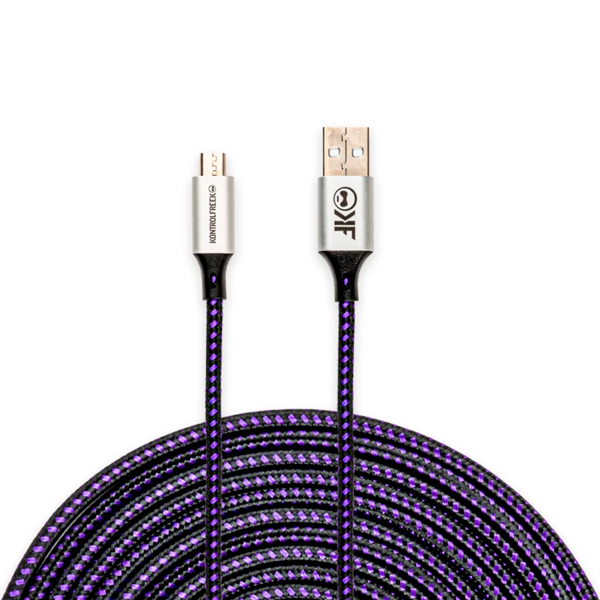 KontrolFreek 12FT USB A-to-Micro Gaming Cable 傳輸線 / 12英尺 / 台灣公司貨 KontrolFreek,Gaming Cable,傳輸線,USB,Micro,控制器,PC,充電