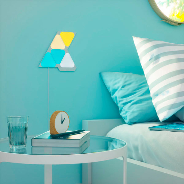 Nanoleaf Shapes 智能 迷你 小三角 5片組 / 智慧燈板 / 台灣公司貨 Nanoleaf,智能,小三角,擴充版,台灣公司貨,siri,語音控制,綠諾,Shapes,六角燈,三角,四角