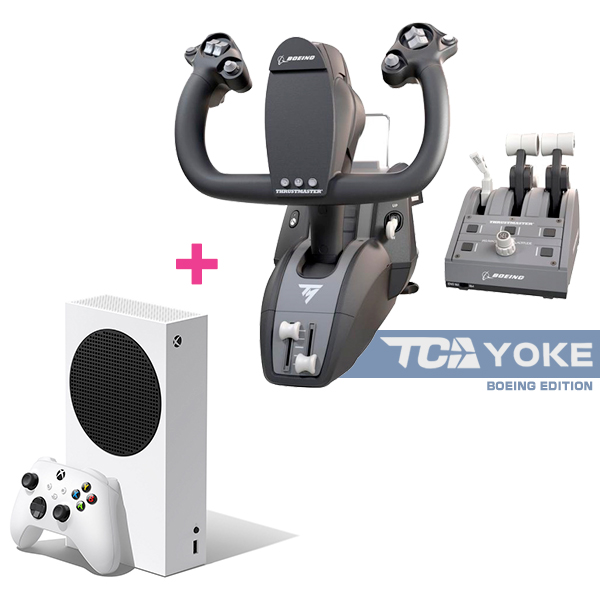飛行模擬 TCA Yoke Pack Boeing Edition + XSS主機  / 飛行搖桿 空中巴士 / 台灣公司貨 / XBOX PC 專用 Xbox Series S,XBOX,遊戲機,電視遊樂器,TCA,Yoke,波音,飛行模擬,模擬飛行,飛行搖桿