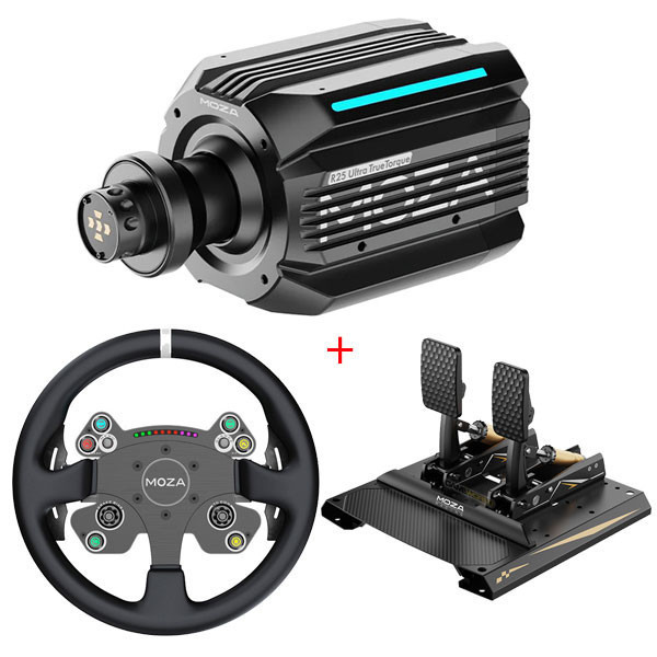 【頂級 熱銷】MOZA R25 Ultra DD 旗艦 直驅 方向盤 圓盤 套餐 / 魔爪 台灣公司貨 MOZA,R25 Ultra,直驅,基座,CS V2P,RS V2,方向盤,Mbooster,主動式踏板