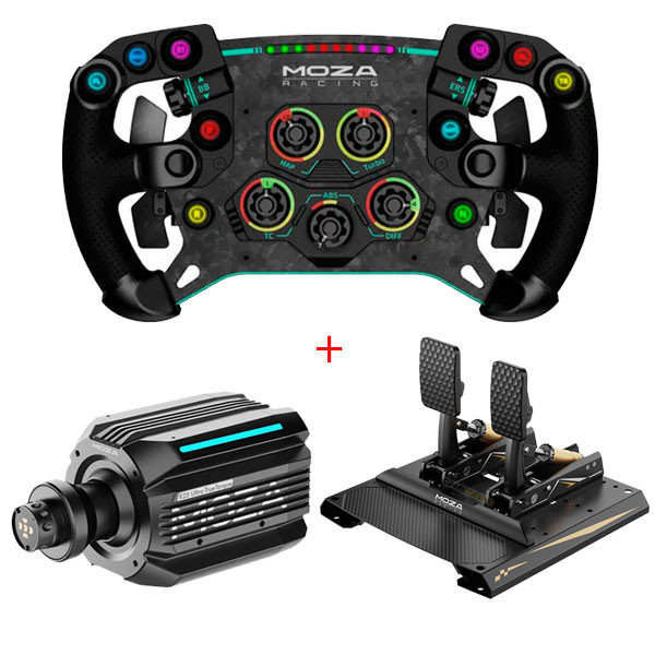 【頂級 熱銷】MOZA R25 Ultra DD 旗艦 直驅 方向盤 F1盤 套餐 / 魔爪 台灣公司貨 MOZA,R25 Ultra,直驅,基座,FSRV2,VGS,GS V2P,F1,盤面
