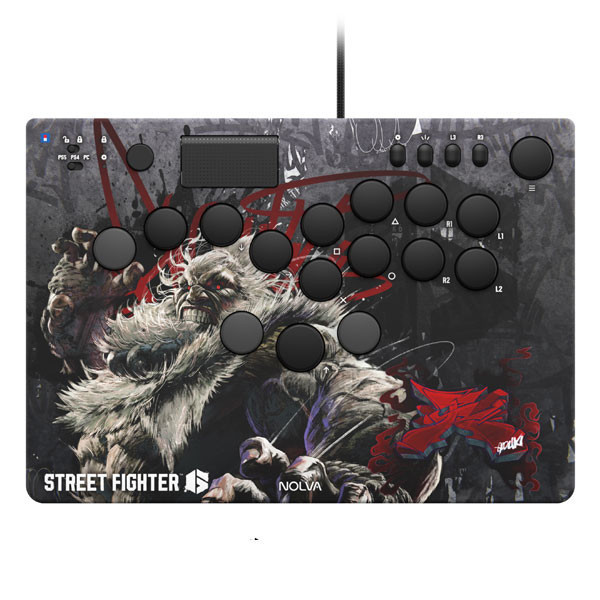 HORI 快打旋風6 ST6_NOLVA 機械式 / 全按鈕街機控制器 / 格鬥搖桿 大搖 / PS5 PC 適用 HORI,快打旋風6,ST6_NOLVA,機械式,街機,控制器,格鬥搖桿,大搖,PS5,PC