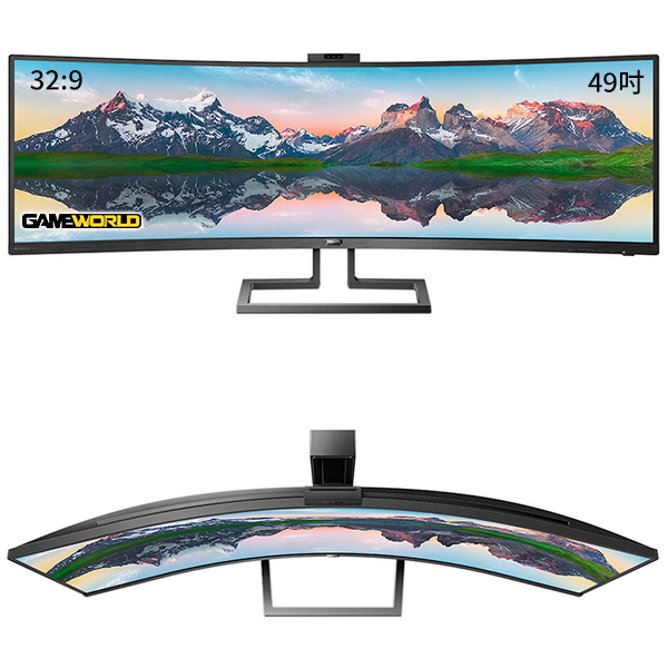 PHILIPS 49型 32:9 VA 曲面 1800R 電競螢幕 / 499P9H1 飛利浦 / 台灣公司貨 PHILIPS,飛利浦,49型,32:9,VA,曲面,電競螢幕,499P9H1,飛行模擬,賽車模擬