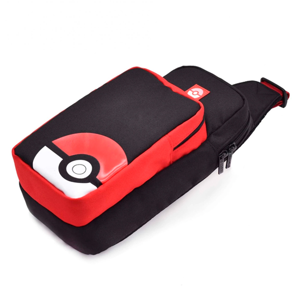 HORI NS 單肩背包  精靈寶可夢 精靈球 式樣 / Nintendo switch lite NS,HORI,單肩包,皮卡丘,伊布,精靈寶可夢,Let's GO,精靈球,Plus,保護包,switch
