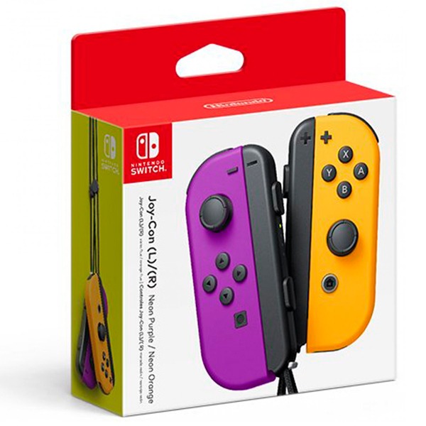 NS Joy-Con 左右手控制器 【紫橘色】 無線手把 / Nintendo Switch / 台灣公司貨 預購,Nintendo Switch,Switch,Joy-Con,握把,充電,手把,PRO手把,搖桿,NS,灰灰,紅藍,電光黃,電光橙,藍,電光紫