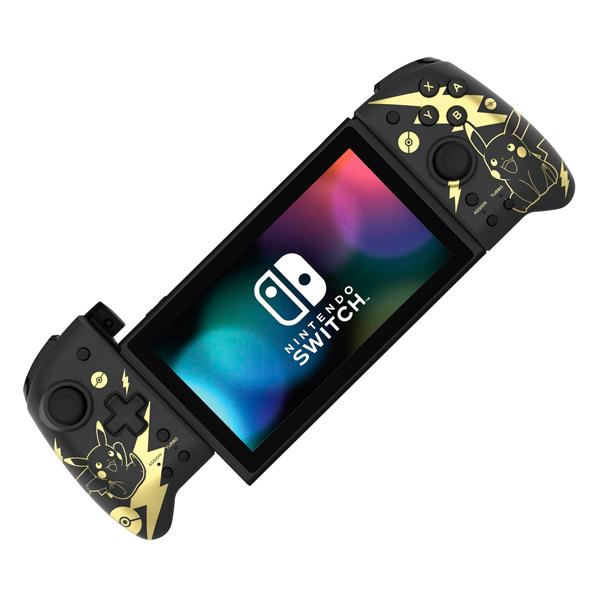 NS HORI 寶可夢 皮卡丘 黑&金 便攜式專用控制器 NS,joy-con,HORI,皮卡丘,專用控制器,加大,連發,人體工學,SWITCH,寶可夢