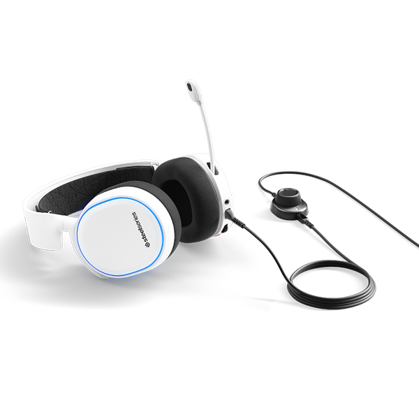 賽睿 SteelSeries ARCTIS 5 有線 電競 耳機【白色】2019年版  SteelSeries,ARCTIS 5,有線,耳機,3.5mm,頭戴式,降噪,台灣公司貨,海盜船,電競,PC,PS4,PS5