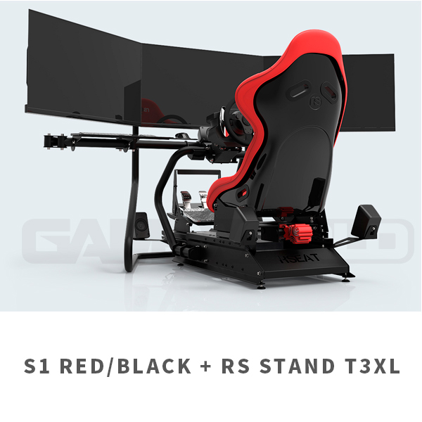 RSEAT / T3XL 電視專用 / 三螢幕支架  / 歐洲原裝進口 賽車架,賽車椅,桶椅,鋼管支架,動態模擬,鍵盤架,滑鼠架,GT,F1