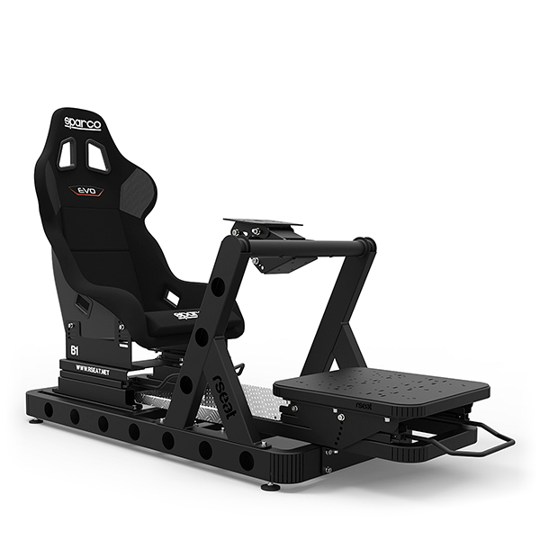 【全球各大Youtuber首推】RSEAT B1 黑色 「單賽車架」直驅馬達推薦 / 台灣代理公司貨 賽車架,賽車椅,桶椅,直驅,動態模擬,賽車,方向盤,GT,simagic