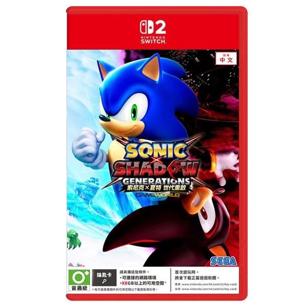 【預購】NS2 索尼克×夏特 世代重啟 / 中文版 / 鑰匙卡版 / Nintendo Switch 2 NS2,索尼克×夏特 世代重啟,中文版,鑰匙卡版,Nintendo Switch 2,索尼克,英速小子,過關,動作