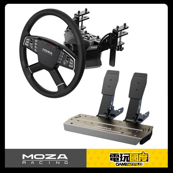 【歐美卡必備】 MOZA 卡車 套組 / MOZA Trucking Bundle / 台灣代理公司貨 MOZA,美卡,卡車,撥桿,歐卡,歐洲卡車,Multi-function Stalk,直驅,R5,R3,方向盤