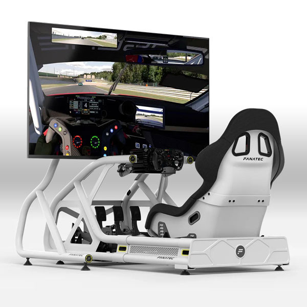 【預購】Fanatec Apoc Single Monitor Stand 螢幕架 白色 / 電視架 / 台灣公司貨 賽車模擬,FANATEC,GT,DD Pro,直驅式,方向盤組,賽車架,NLR,RSEAT,moza