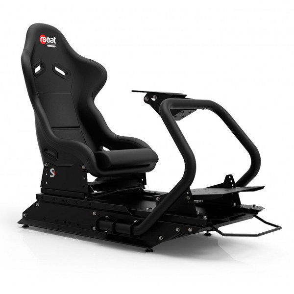 RSEAT S1 黑色 賽車架+賽車椅 / 鋼管支架 頂級桶椅 / 可升級動態模擬 RSEAT,S1,P1,B1,直驅,MOZA,賽車架,方向盤,動態模擬,飛行模擬,NLR