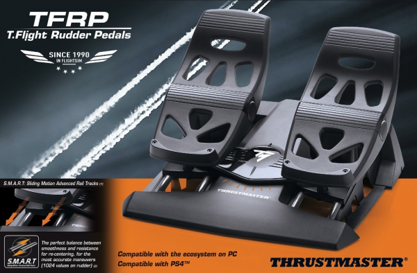 TM 飛行腳踏系統 TFRP Rudder Pedals / 方向舵 / HOTAS 飛行搖桿 適用 / PS4 XBOX PC用 / THRUSTMASTER TM,飛行腳踏系統,Pedals,飛行搖桿,PS4,HOTAS,THRUSTMASTER,空戰奇兵