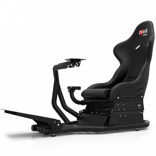 RSEAT 強化金屬管材 頂級桶椅 / RS1 黑色 賽車架 + 賽車椅 + 排檔架 / 可升級動態模擬 / 台灣公司貨 賽車架,賽車椅,桶椅,鋼管支架,動態模擬,賽車模擬,方向盤,GT,F1