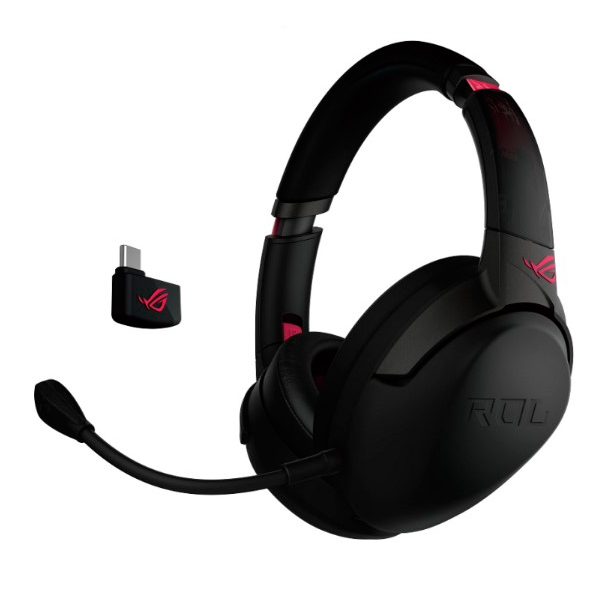 ROG Strix Go 2.4 Electro Punk Gaming Headset 電競耳麥 /  電馭粉 AI 降噪 ROG,Strix Go,粉紅,藍牙,無線,電競,耳機,華碩,ASUS,台灣,降噪,低延遲,PS5,SWITCH,XBOX
