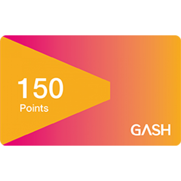 GASH 150 點  / 數位序號 / 合作經銷商 / 不提供線上取號 GASH,樂豆卡,橘子,楓之谷,跑跑卡丁車,beanfun,序號,線上,手遊,智冠