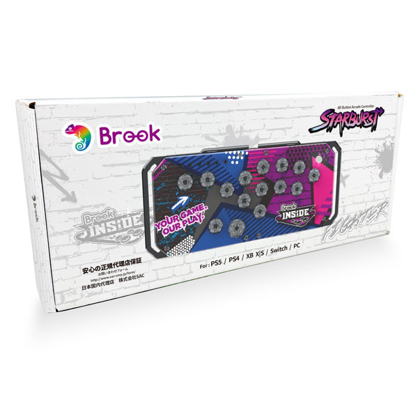 Brook 全按鍵大搖台 Starburst Fighting Arcade / 格鬥搖桿 / 支援PC、PS4、PS5、NS、XBOX / 台灣公司貨 Brook,全按鍵,大搖,Starburst Fighting Arcade,PC,PS4,PS5,NS,格鬥搖桿,格鬥