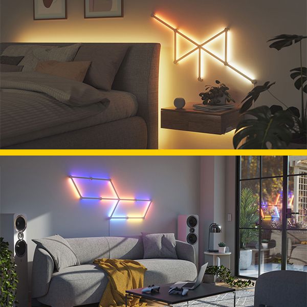 Nanoleaf Lines 智能 星座燈 / 9條 完整組 + 3條 擴充組 / 燈管 燈條 / 台灣公司貨 Nanoleaf Lines,智能,星座燈,燈條,綠諾,燈版,RGB,
聲控,台灣公司貨