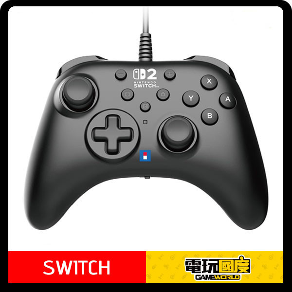 【預購】NS 有線控制器 TURBO Nintendo Switch 2 / HORI / 台灣公司貨 Nintendo Switch 2,NS2,控制器,手把,TURBO,連發,HORI,任天堂,有線