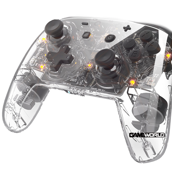 NS 透明款 二代 良值 / 魔物獵人 適用 / 連發 無線手把 Pro控制器 2G 2代 // Nintendo Switch NS,HORI,手把,魔物獵人,PRO,無線,搖桿,良值,Nintendo Switch,連發