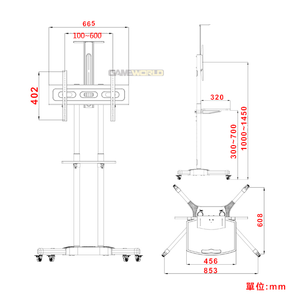 大型 移動式 電視架 / 賽車 飛行模擬 / 螢幕架 / 適用32 至 60吋 大型液晶電視 / 台灣公司貨 大型,移動式,電視架,賽車,飛行模擬,液晶電視,螢幕架,立架,壁掛架