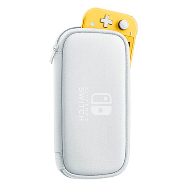 NS Lite 周邊套餐組 / 原廠 收納包 硬殼包 攜行包 灰白色 / 含螢幕保護貼 Nintendo Switch Lite  Nintendo Switch,Switch,收納包,保護貼,卡夾盒,水晶殼,果凍套,充電器,Lite,NS