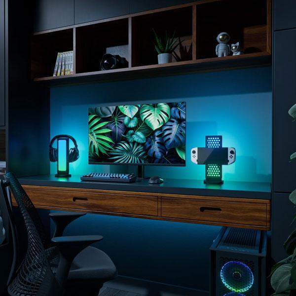 Nanoleaf 炫彩雙面燈光收納架 RGB 耳機架 / 洞洞板 置物架 擴充基座 / 台灣公司貨 Nanoleaf,炫彩雙面燈光收納架,RGB,耳機架,洞洞板,置物架