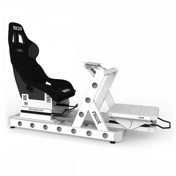 【全球各大Youtuber首推】RSEAT B1 黑色 「單賽車架」直驅馬達推薦 / 台灣代理公司貨 賽車架,賽車椅,桶椅,直驅,動態模擬,賽車,方向盤,GT,simagic