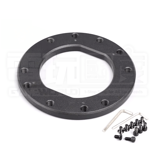 Fanatec QR2 QR1用 鋁合金CNC 快拆器轉接墊片 / 6mm厚 / 轉換70mm孔距 改裝盤 賽車模擬,FANATEC,QR2,輪側,Base-Side,公司貨,快拆接頭,QR2 PRO,金色,金屬