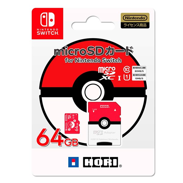 HORI 寶可夢 特仕 microSD 記憶卡 寶貝球款 64GB Nintendo,switch,hori,128G,64g,32G,microsd