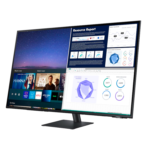 SAMSUNG 三星 43吋 M7 智慧聯網螢幕 4K Smart Monitor / 黑色 / 台灣公司貨 SAMSUNG,三星,S43BM700UC,M7,智慧聯網螢幕,全球首創,43吋,Smart Monitor,公司貨