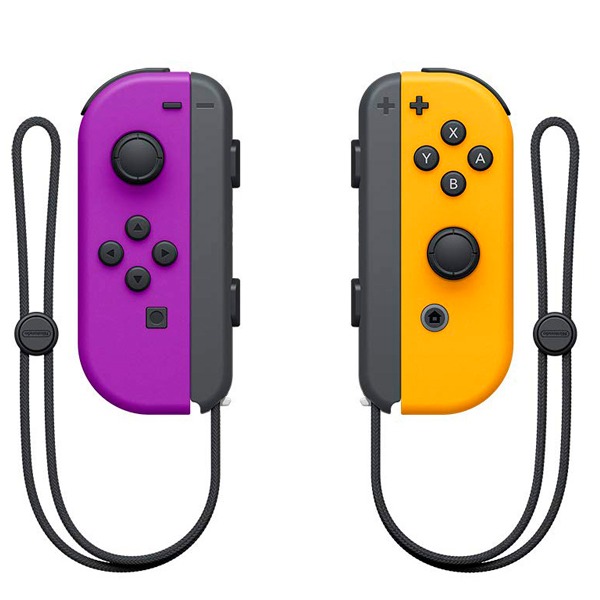 NS Joy-Con 左右手控制器 【紫橘色】 無線手把 / Nintendo Switch / 台灣公司貨 預購,Nintendo Switch,Switch,Joy-Con,握把,充電,手把,PRO手把,搖桿,NS,灰灰,紅藍,電光黃,電光橙,藍,電光紫