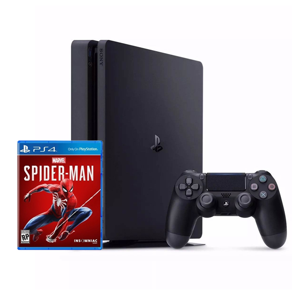 【黑色】薄型 PS4 Slim 500G 主機 CUH-2000系列 電視遊樂器  PS4,SLIM,新款,薄型,CUH-2017,CUH-2000,主機,2000型,漫威蜘蛛人