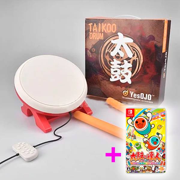 NS 太鼓之達人 專用太鼓控制器+太鼓之達人 遊戲 ※ YesOJO 副廠※ Nintendo Switch  PS4,NS,太鼓達人,咚咚喀咚大合奏,中文版,Nintendo Switch,Switch,任天堂,太鼓達人,太鼓