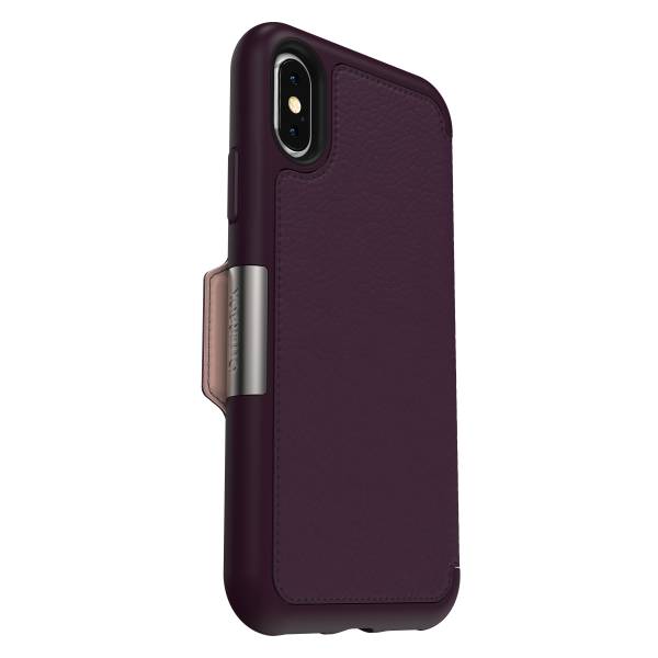 【年終出清 全新品】iPhone X / Xs OtterBox Symmetry Leather Folio 真皮 保護殼【葡萄紫】 IPhone,手機殼,保護殼,軍規,防摔,OtterBox,X,XS,11,11PRO