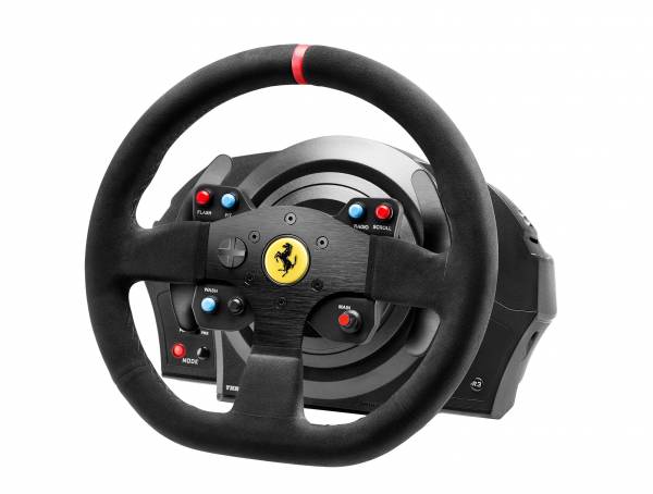 T300 AE Ferrari 動力回饋 方向盤 三踏板+30公分大盤面 / 台灣公司貨 PS4,T300RS,T300,G29,T150,TGT,G27,羅技,方向盤,賽車架