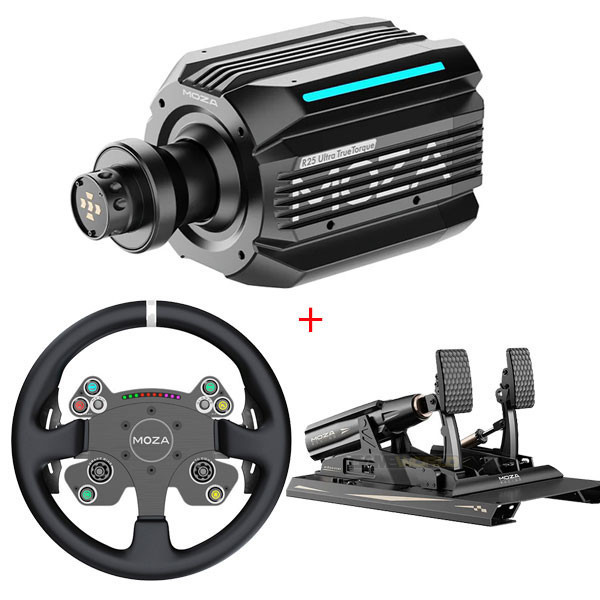 【頂級 熱銷】MOZA R25 Ultra DD 旗艦 直驅 方向盤 圓盤 套餐 / 魔爪 台灣公司貨 MOZA,R25 Ultra,直驅,基座,CS V2P,RS V2,方向盤,Mbooster,主動式踏板