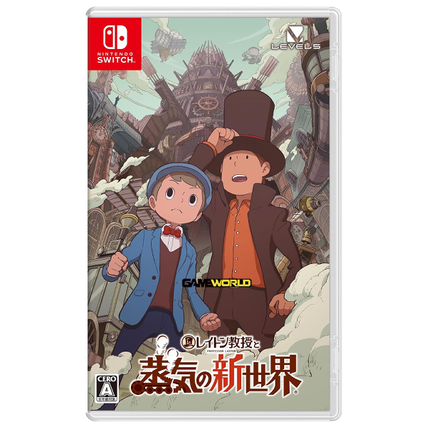 【預購】NS 雷頓教授與蒸氣新世界 / 日中版 Nintendo Switch NS,NS2,劇情,雷頓,L5,通關,互動,解謎,謎題,推理,小遊戲,故事探索,事件,柯南,冒險,蒸氣龐克,街道,久石讓