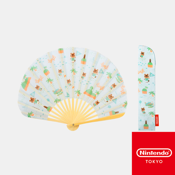 動物森友會 / 扇子 / Nintendo TOKYO 動物森友會,扇子,竹子,聚酯纖維,周邊小商品,Nintendo,TOKYO,動森,日本