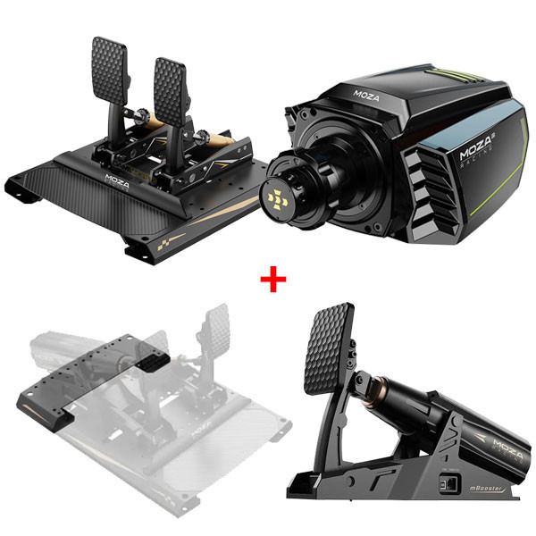 【限時優惠】MOZA R21 V2 DD 直驅 + 主動式踏板 驅動器 Active Pedal mBooster 支援 CRP2 / 台灣代理公司貨 MOZA,R6,R12,R9,R21魔爪,mBooster,CRP2,賽車模擬,主動式踏板,直驅